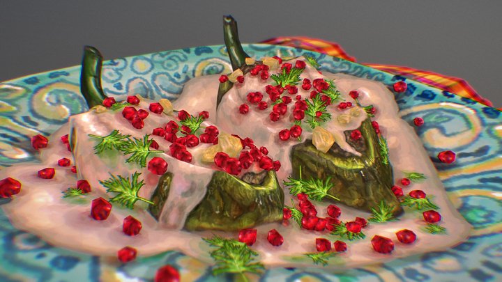 Chiles en Nogada 3D Model