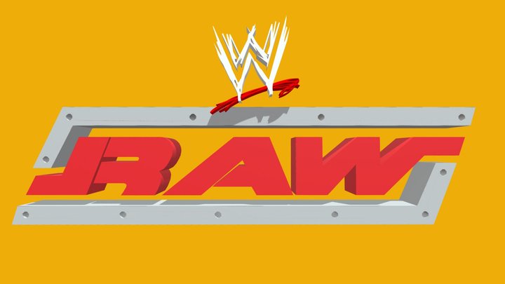WWE Monday Night Raw Logo 2002-2006 3D Model