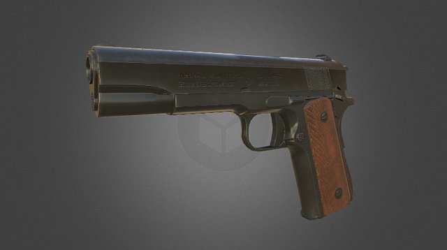 M1911 A1 Test 02 3D Model