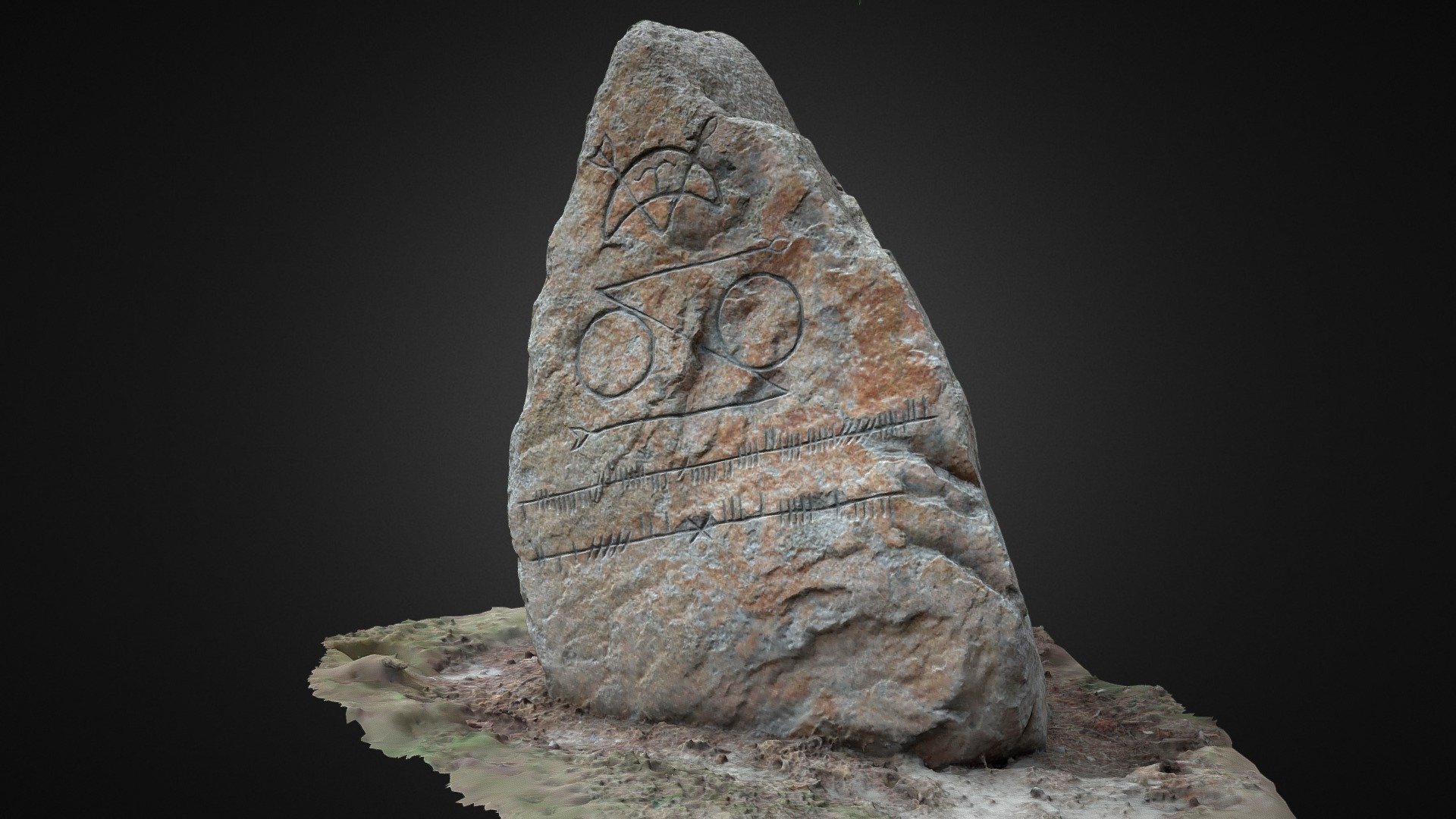 Mile-End 'Modern' Pictish stone, Aberdeen