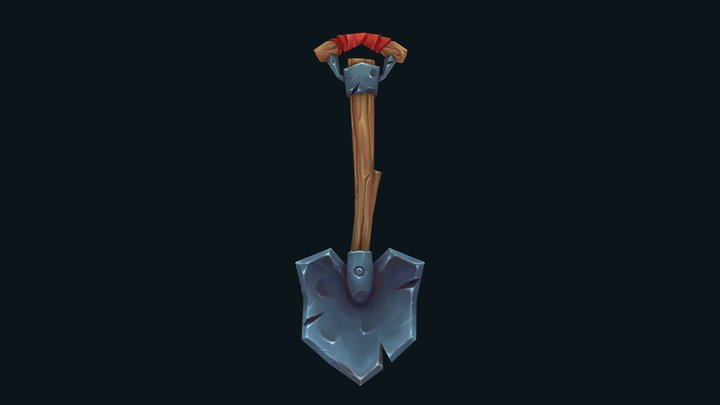 Stylized  Shovel 3D Model