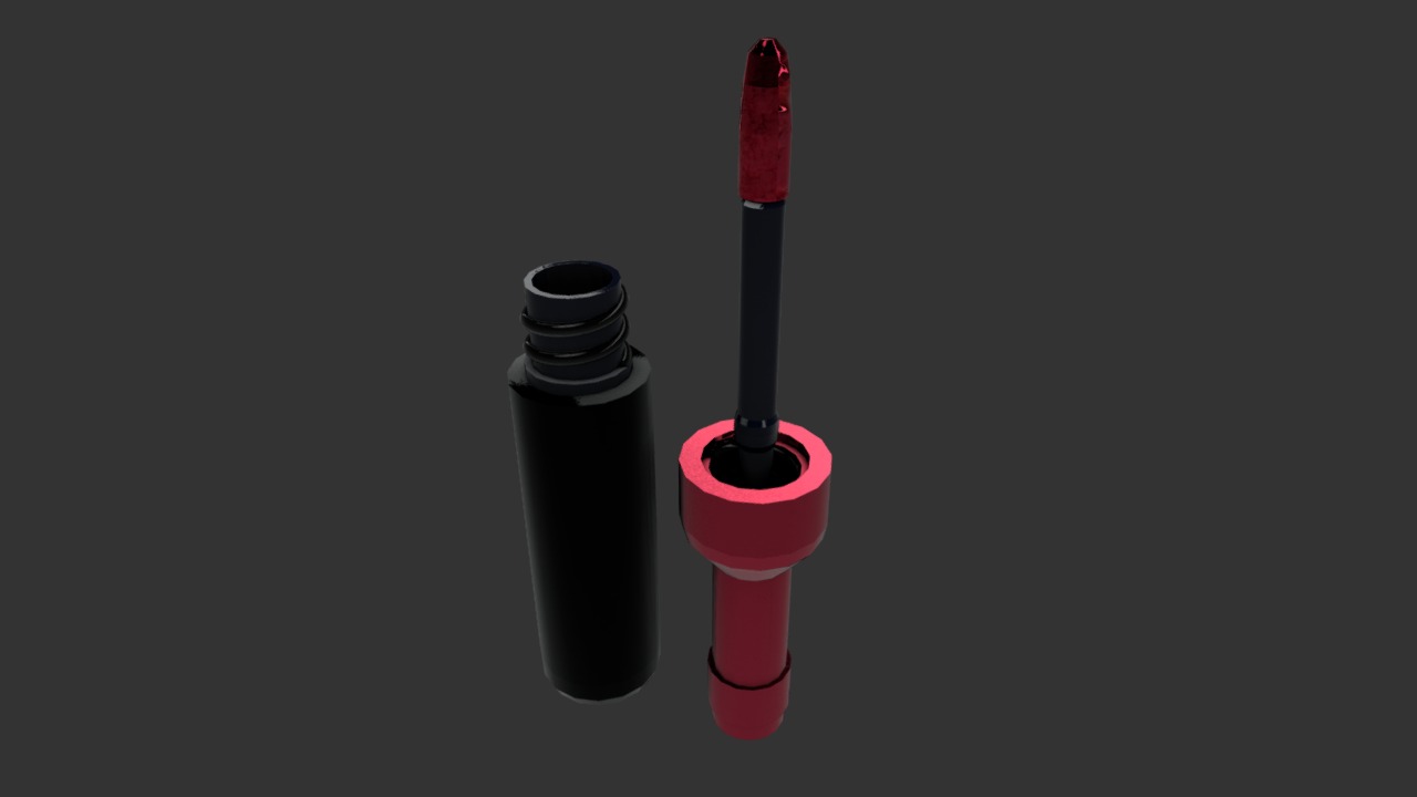 3D model Lipstick - This is a 3D model of the Lipstick. The 3D model is about a few red and black screws.
