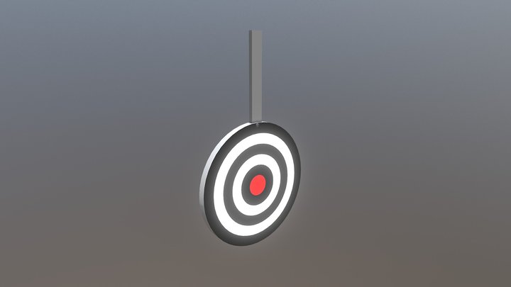 Simple Shooting Range Target. 3D Model