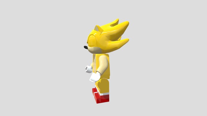 PlayStation 3 - LEGO Dimensions - Super Sonic 3D Model