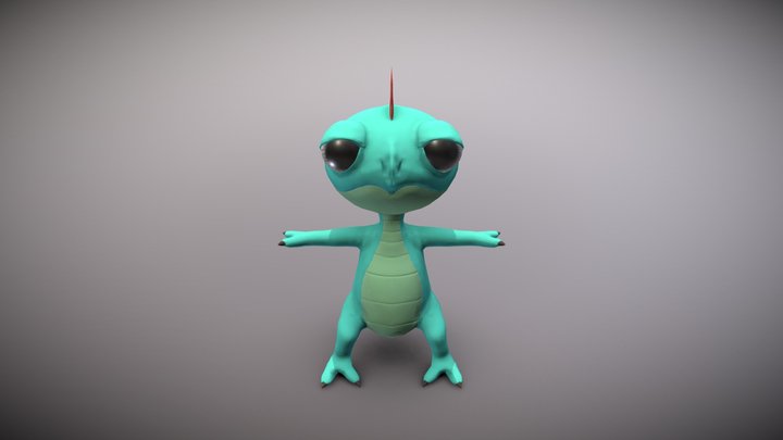 Little Green Monster 3D Model