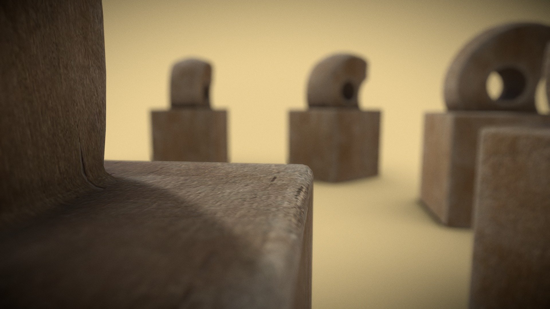 Wooden statuette