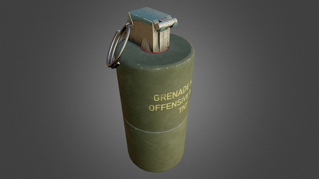 Frag Grenade Modern - 3D model by Lance Bass (@spearfish) [b3d7745 ...