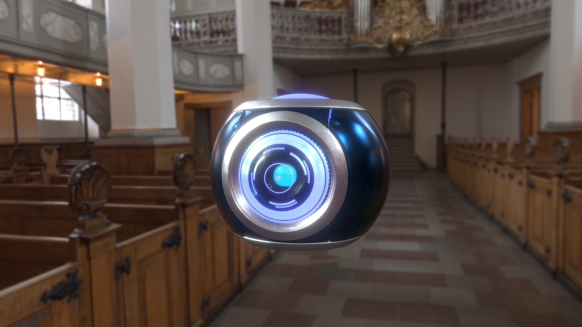 Halo Style Oracle - Drone / Security / Camera - 3D model by Michael ...