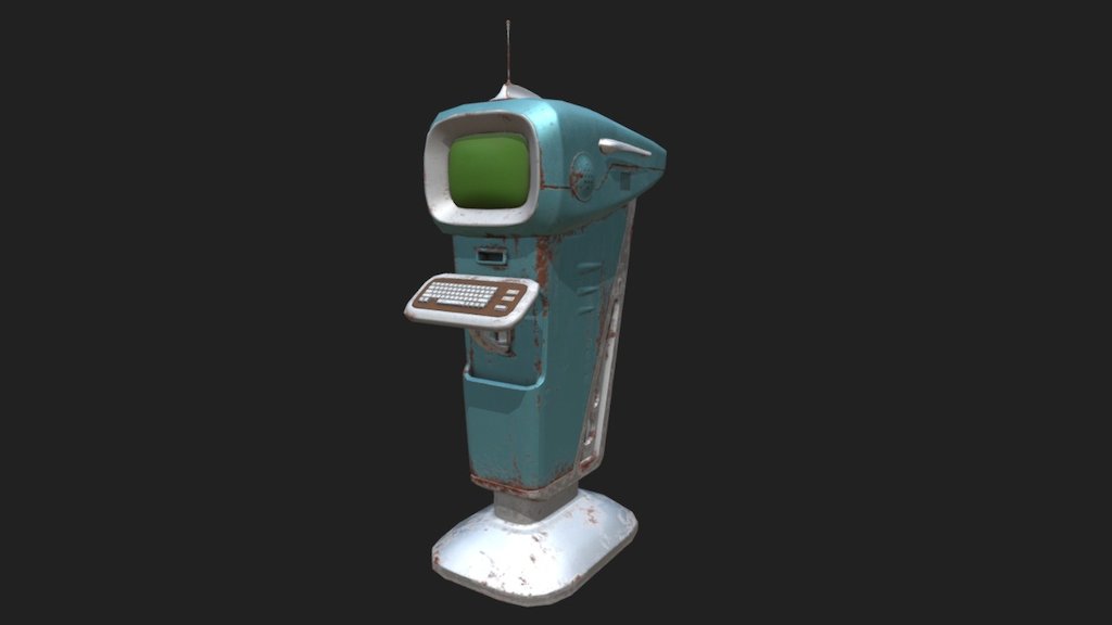 Computer Terminal Fallout 4 3D model by Shadia [b3d83a2] Sketchfab