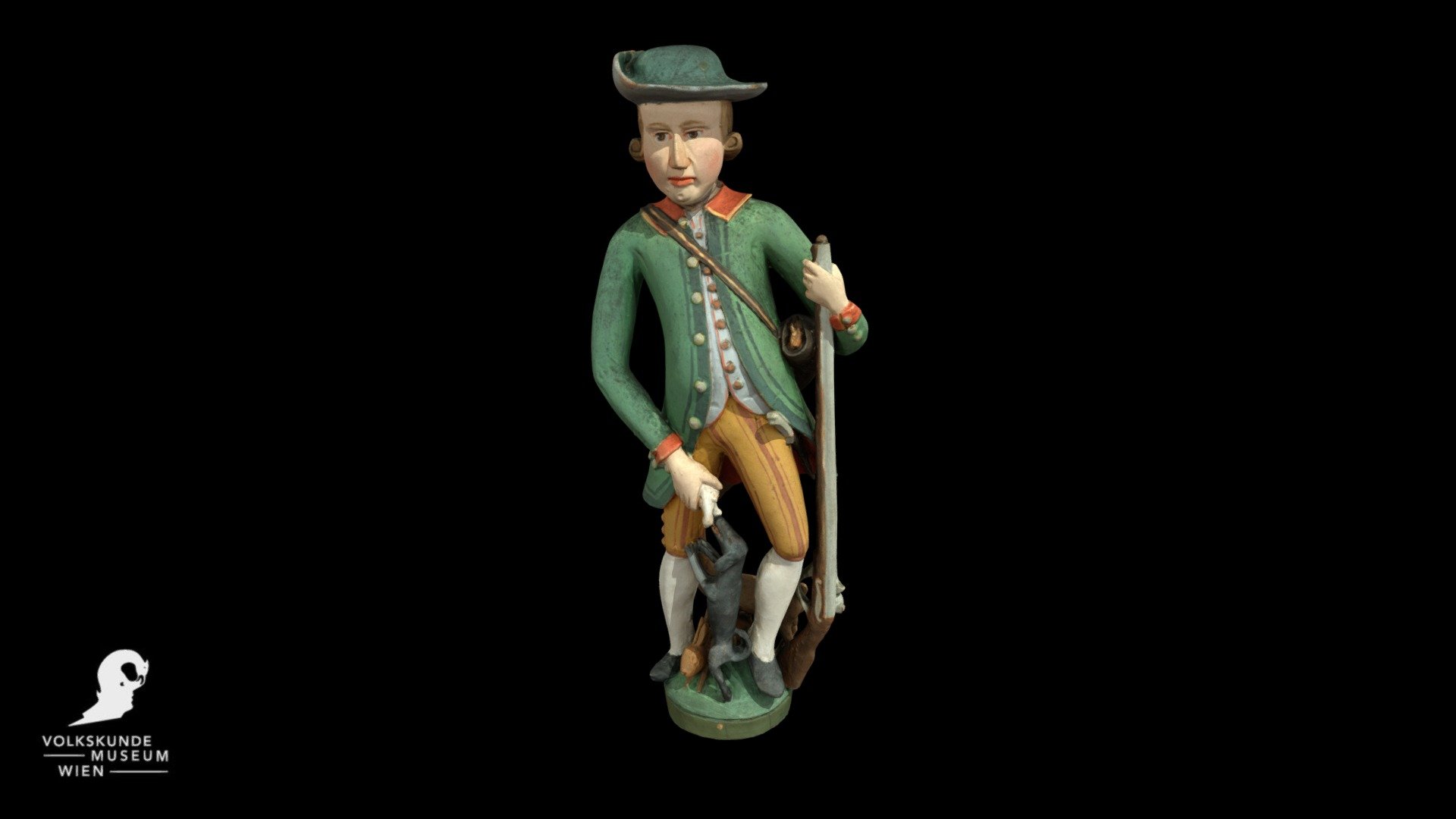 Jaegerfigur ÖMV 39.237 — Sketchfab embed 3D viewer