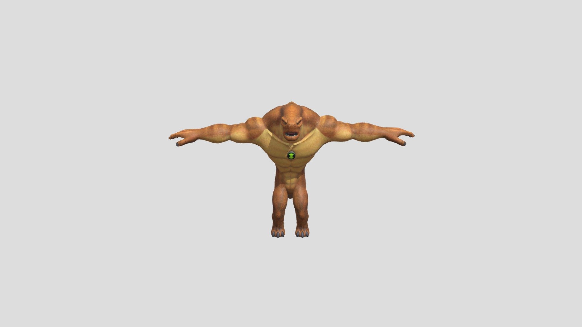 Humangasaur ben 10-uacd — Sketchfab embed 3D viewer