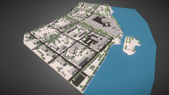 Urbanid 3D City model 3D Model