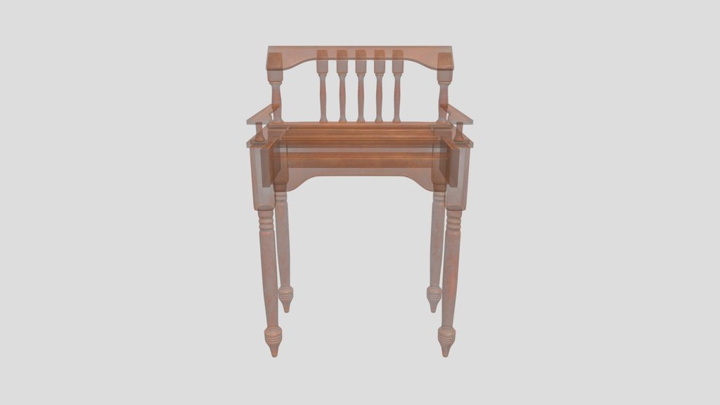Unusual Rustic Galleried Side Table