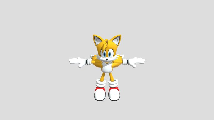 Yuji Uekawa-Styled Tails 3D Model
