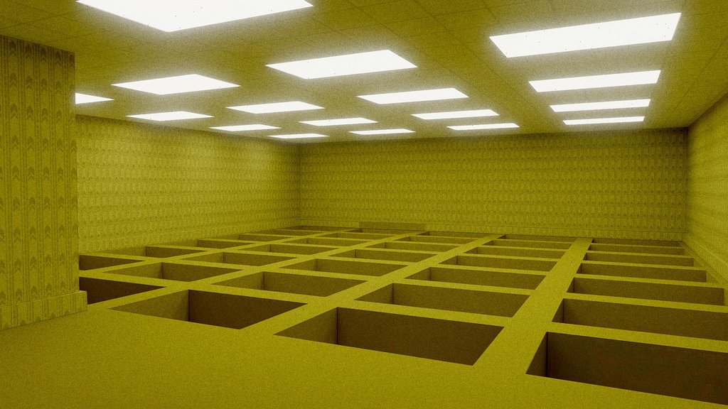 Backrooms VR room [Baked]