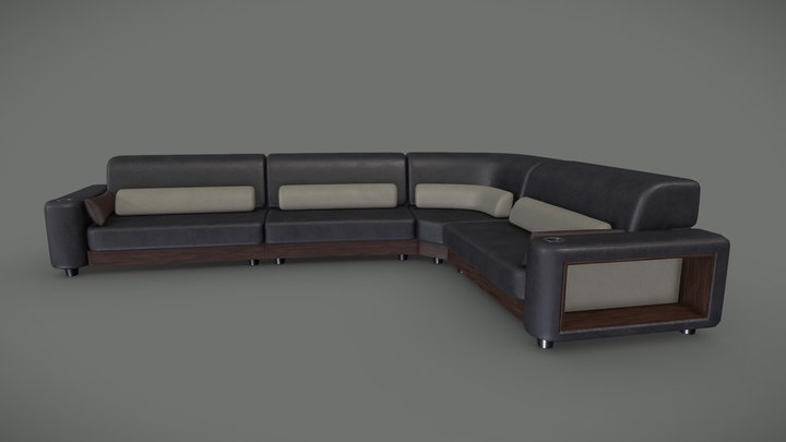 The Lounge Sofa 3D Model