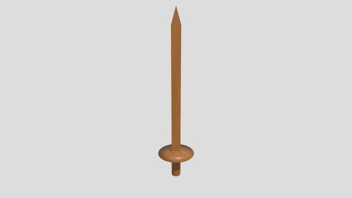 Wooden-Sword 3D Model