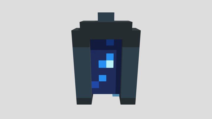 Water Portal - Voxel 32x32 (Animated) – Modello 3D gratuito STL