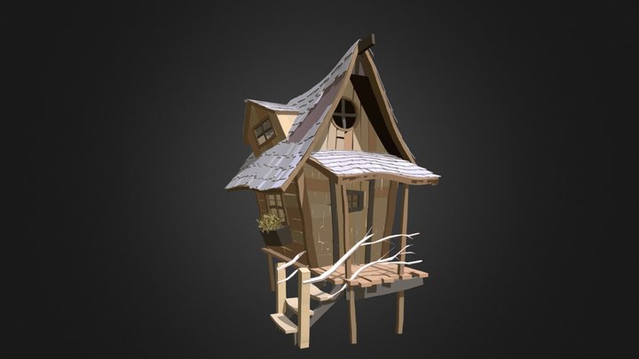 CABANE_BOIS 3D Model