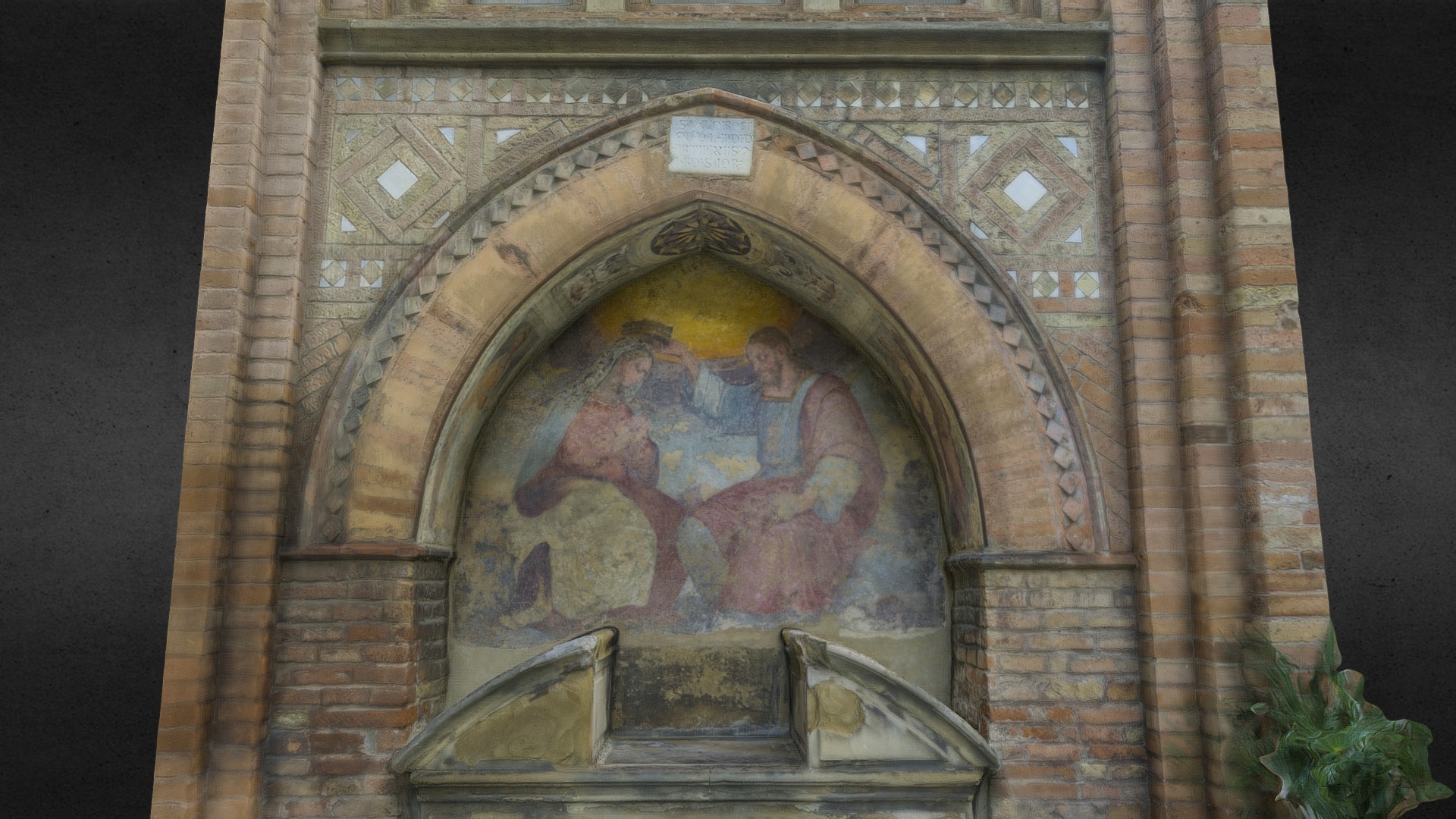 3D model 2017 – Santo Stefano – Bologna - This is a 3D model of the 2017 - Santo Stefano - Bologna. The 3D model is about a painting on a wall.