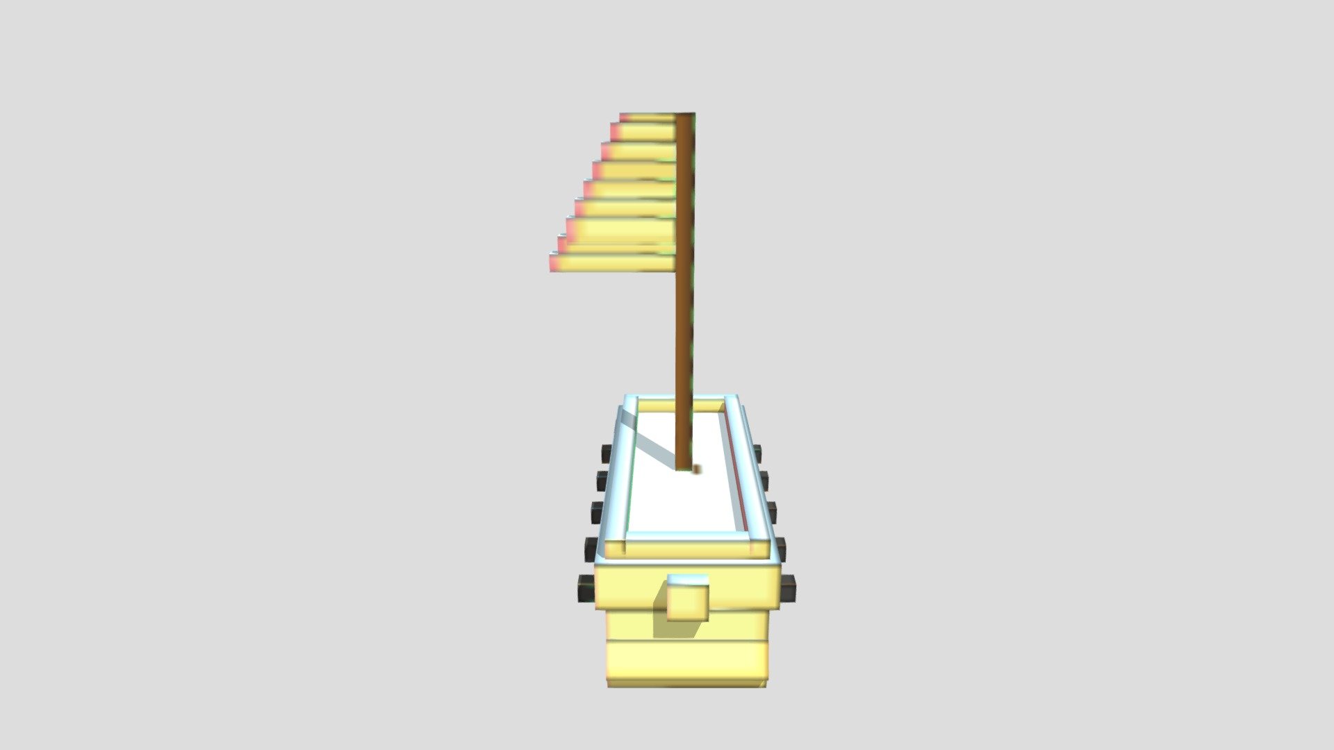Uncolored low poly pirate ship - Download Free 3D model by Lim ...