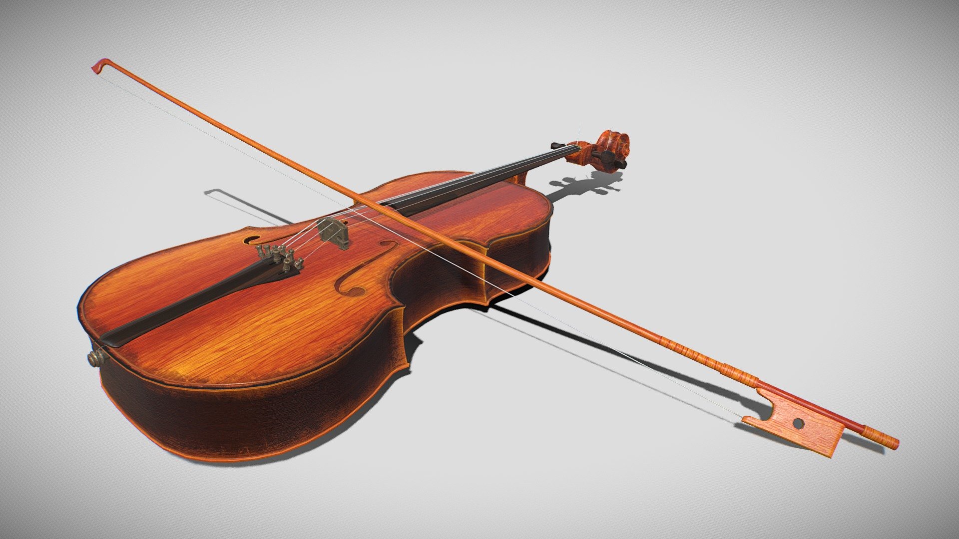 Violin 3d Model By Djkorg [b3e25b3] Sketchfab