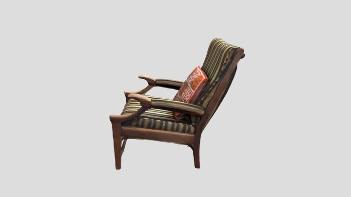 Retro 70s Chair 3D Model