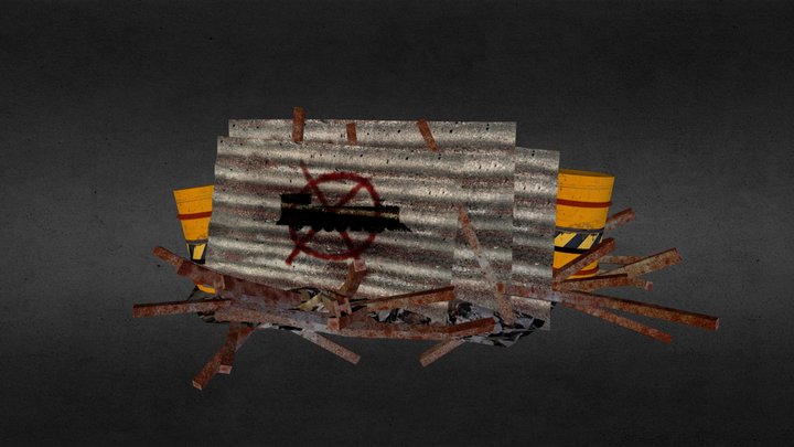 Train Blockage 3D Model