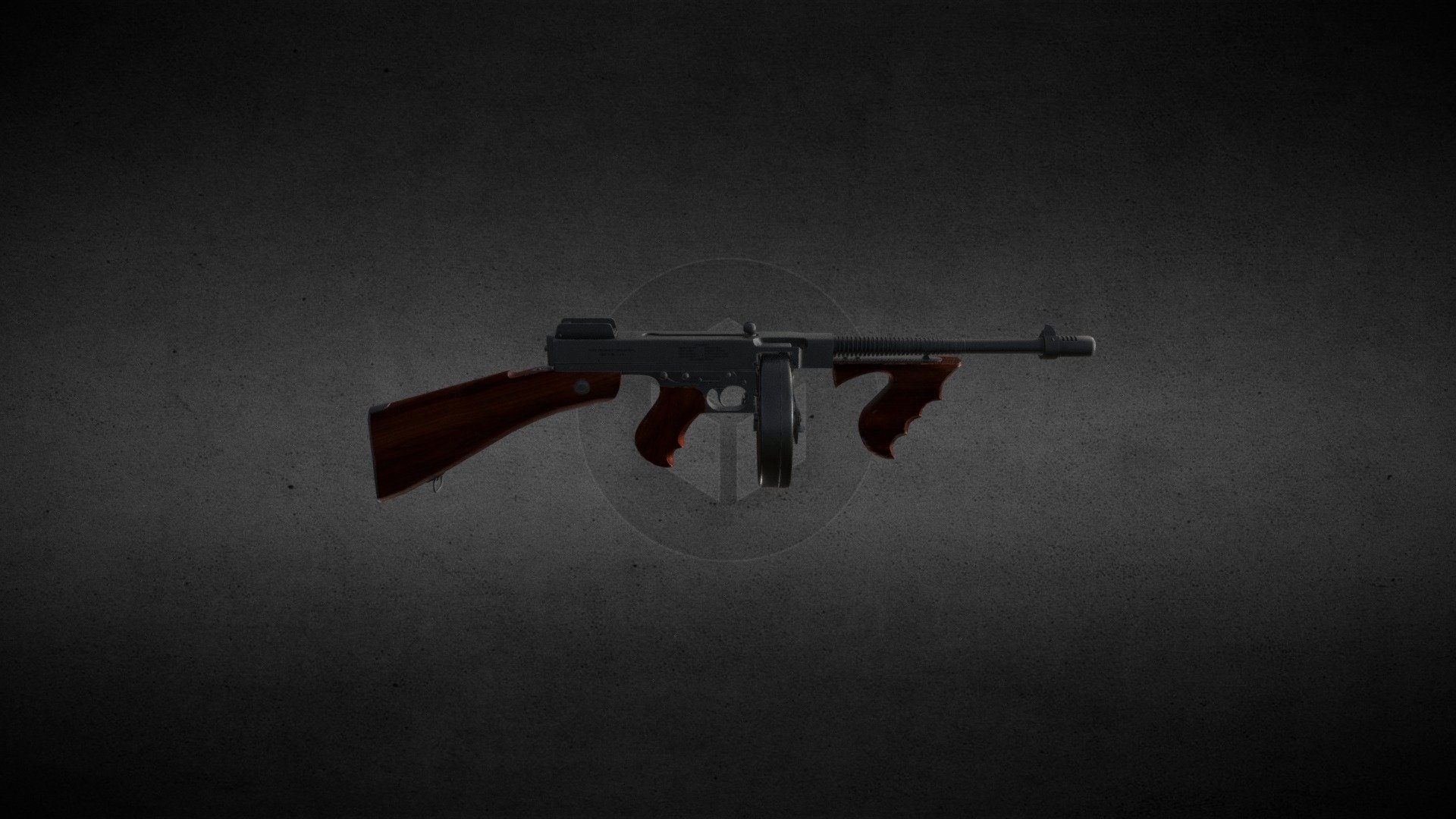 3D Model of Thompson Gun - Download Free 3D model by wasi mirrani ...
