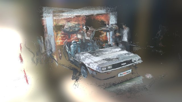 DeLorean time machine 3D Model