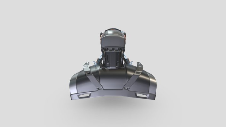 Mech Head - MARK 34 3D Model