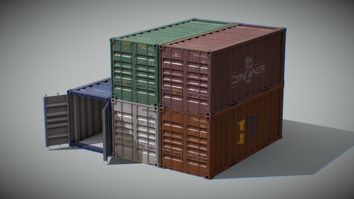 Shipping Container 3D Model