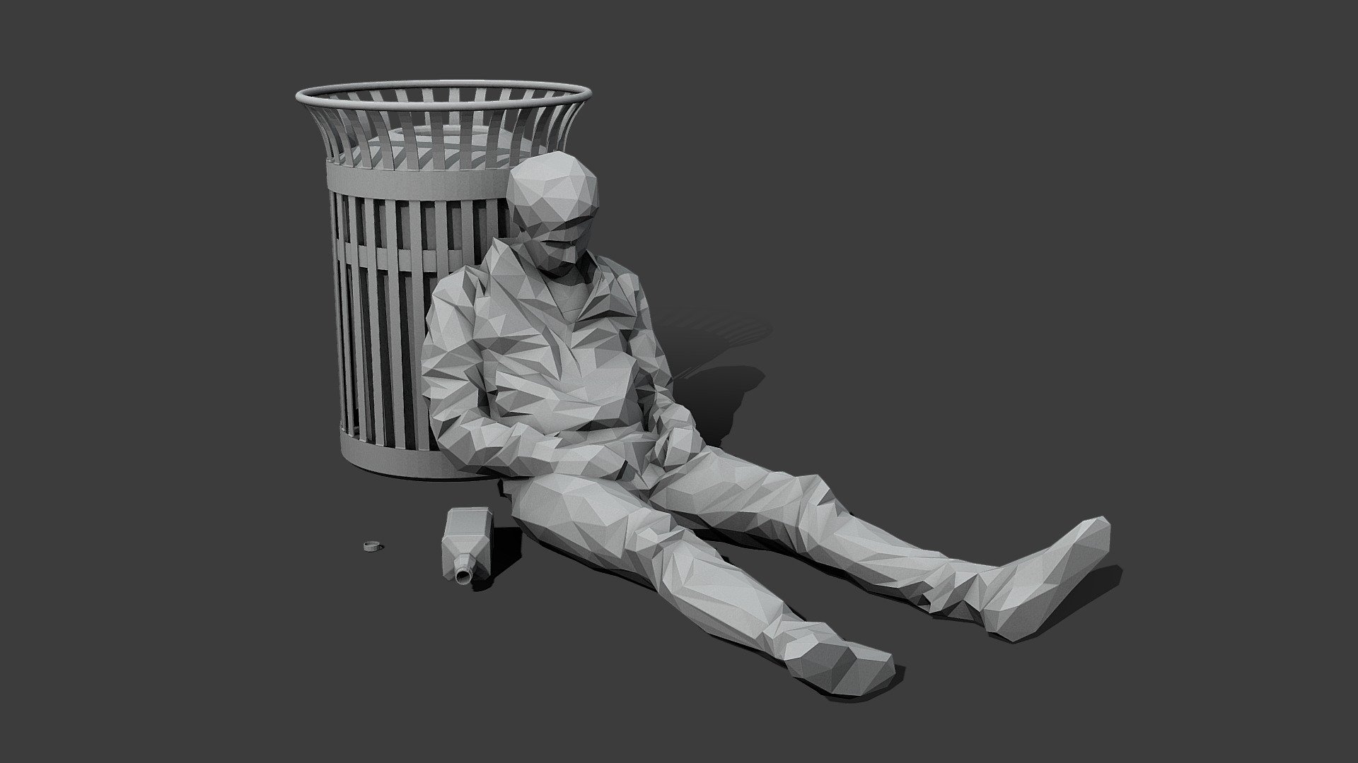 Drunk - 3D model by kanistra [b3e6486] - Sketchfab