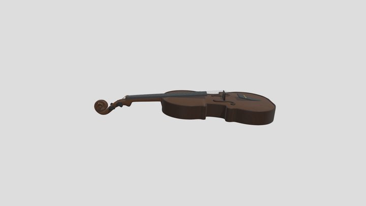 Texturing cad model Violin 3D Model