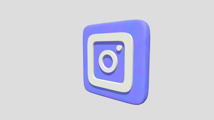 Instagram logo 3D Model
