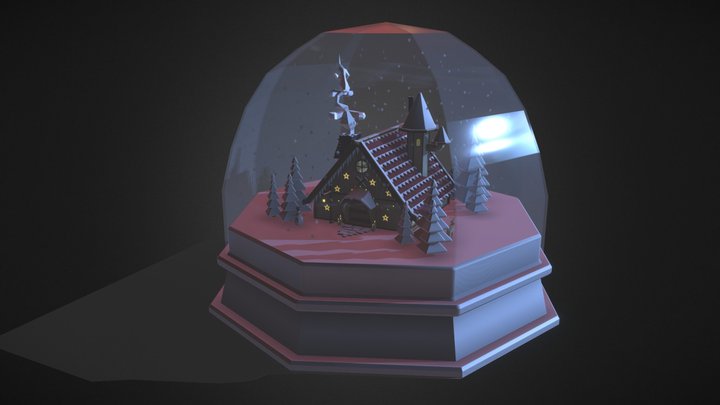 Christmas Snow globe 3D Model