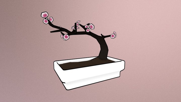 Toon Bonsai 3D Model