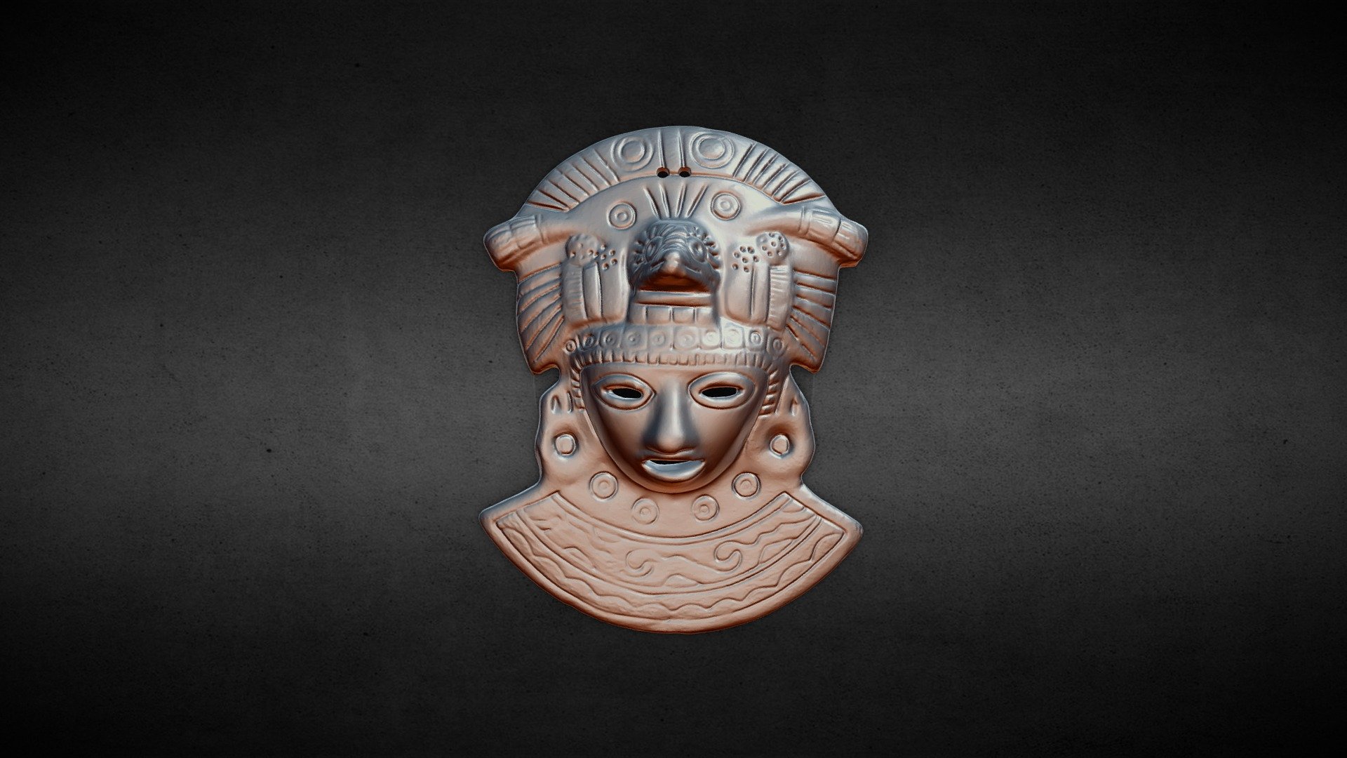 Aztek Mayan Vintage Warrior Mask - Buy Royalty Free 3D model by ...