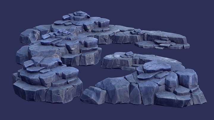Rock Formation Set preview 3D Model