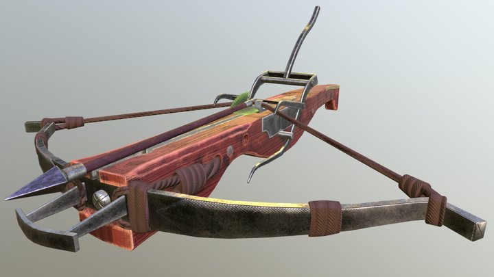 Medieval Crossbow 3D Model