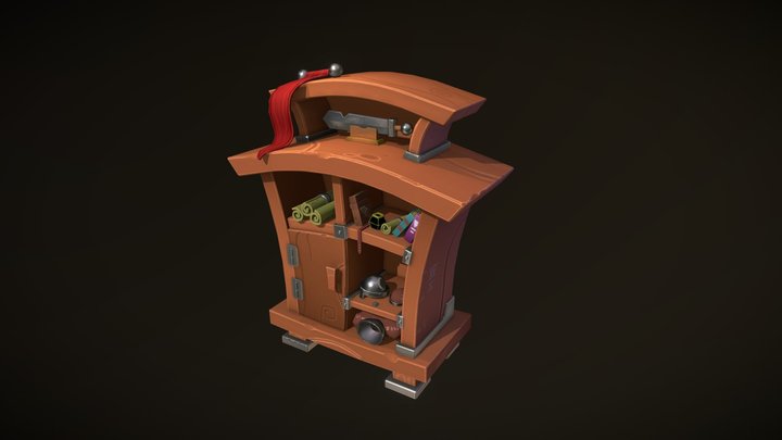 Closet of a young warrior 3D Model