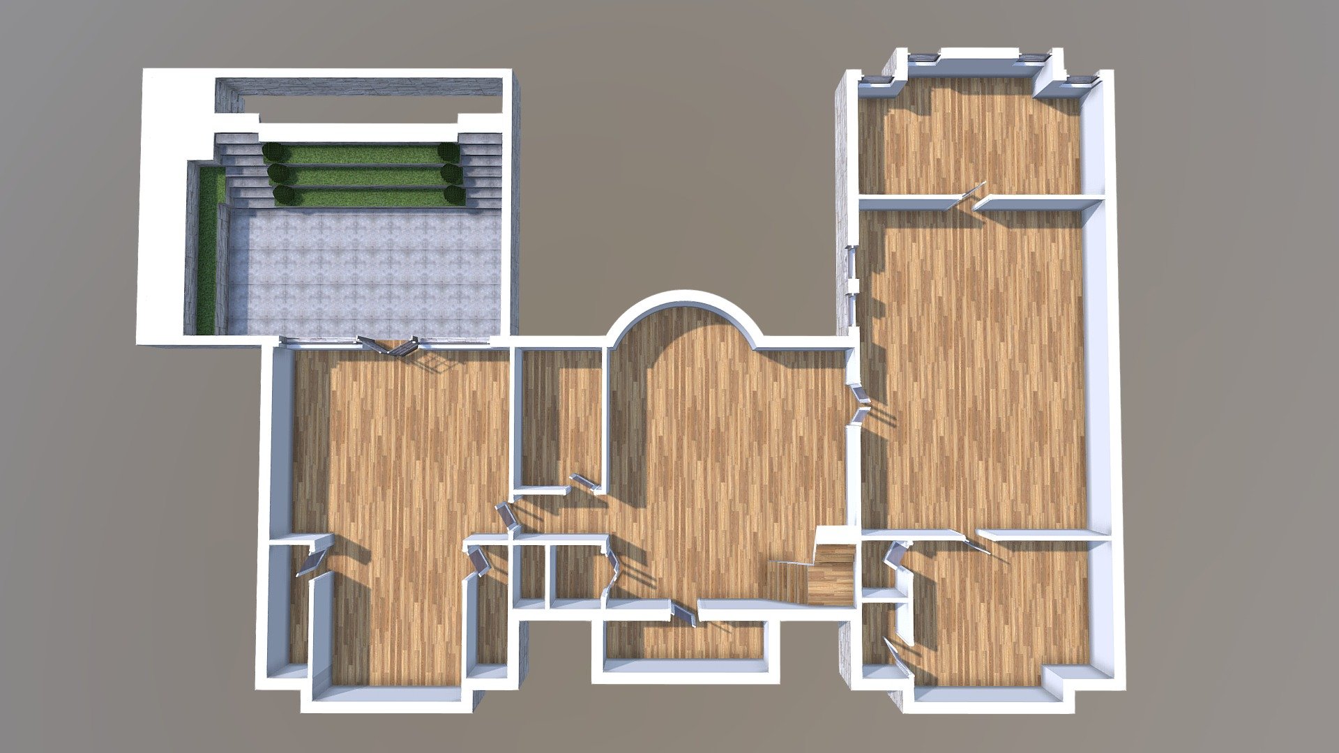 13-70 PROPOSED BASEMENT - 3D model by Cadaxx Design (@cadaxx) [b3ecec9 ...