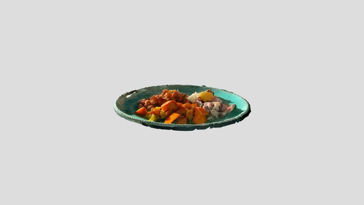 Moroccan inspired lunch 3D Model