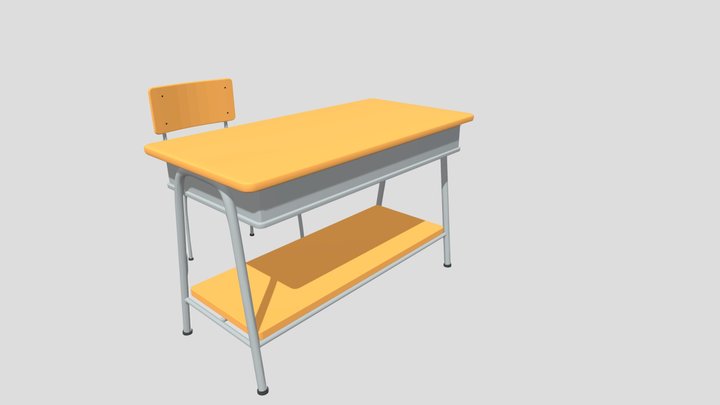 school desk 3D Model