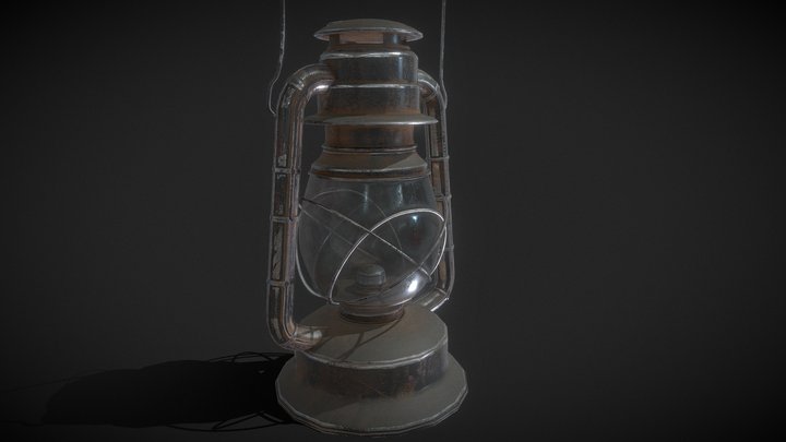 Rust Oil Lamp 3D Model