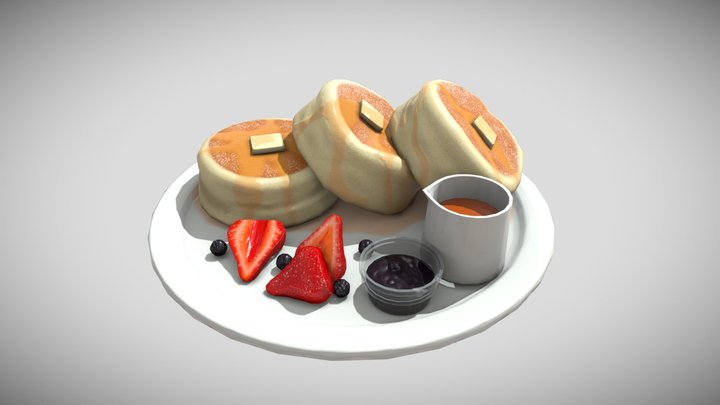 Japanese Hotcakes 3D Model