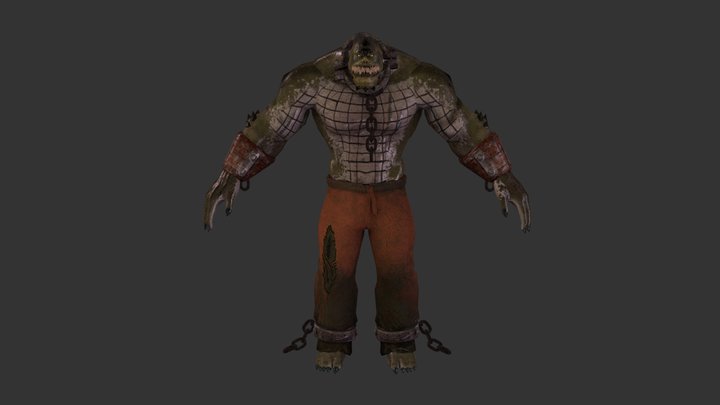 KILLER CROC 3D Model