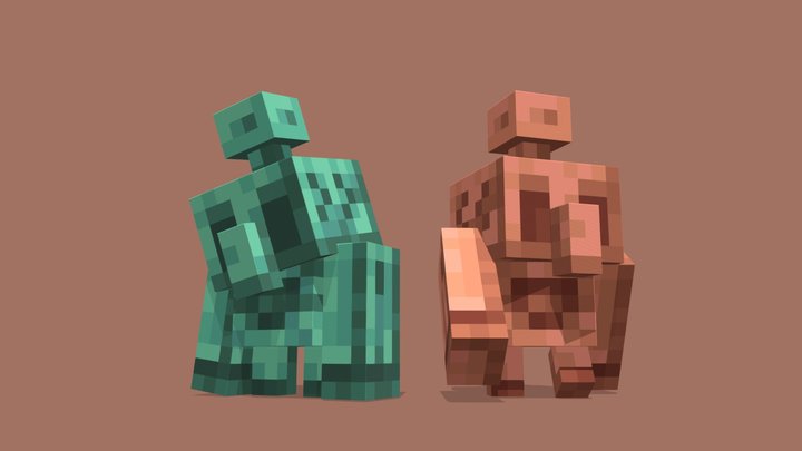 copper golem 3D Model