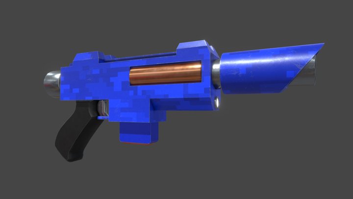 Sci-Fi Laser Pistol 3D Model