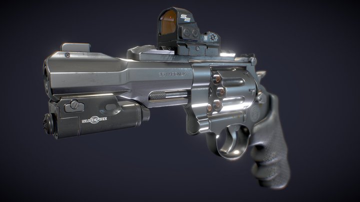 Revolver 3D Model